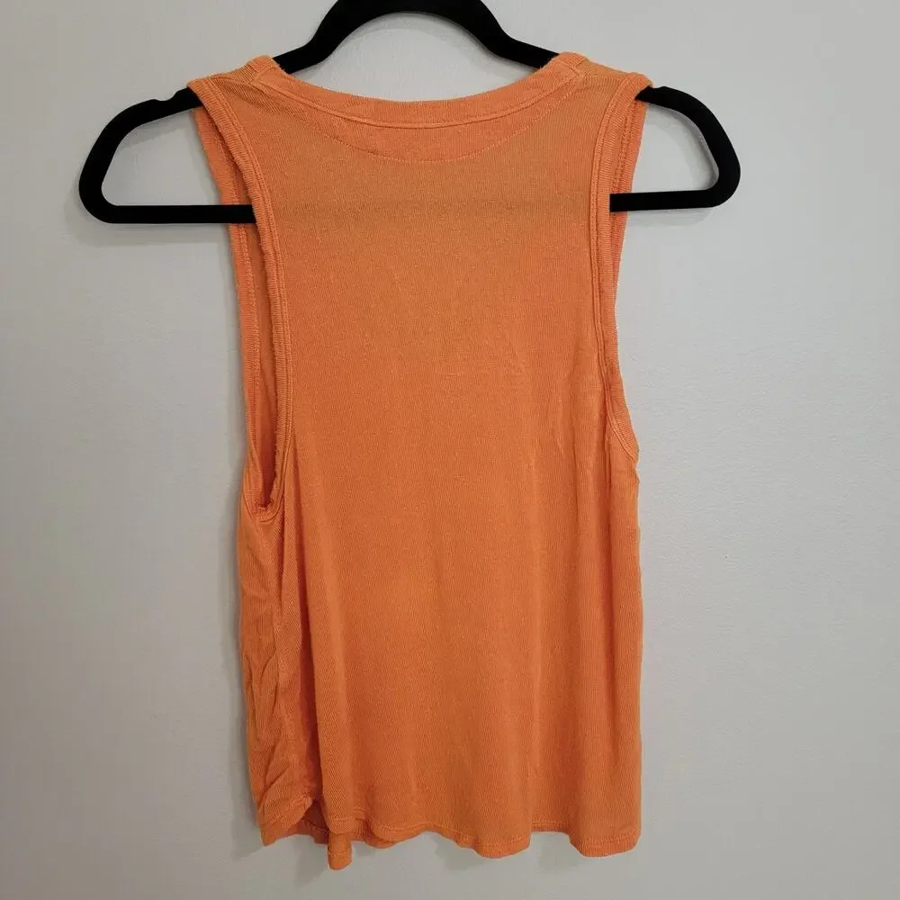 We The Free Free People Orange Tank Top Size XS
